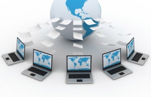 3col_lg_computers-around-globe-with-paper-in-motion